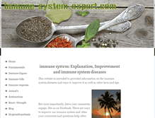 Tablet Screenshot of immune-system-expert.com